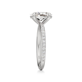 Classic Prong Set Basket Radiant Engagement Ring