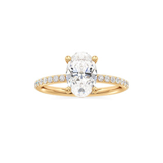 Classic Prong Set Basket Radiant Engagement Ring