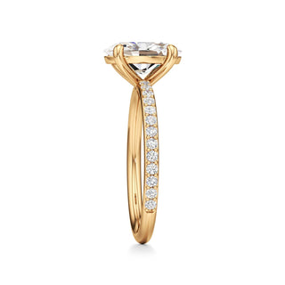 Classic Prong Set Basket Radiant Engagement Ring