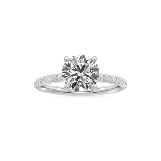 Classic Prong Set Basket Radiant Engagement Ring