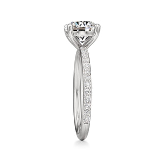 Classic Prong Set Basket Radiant Engagement Ring