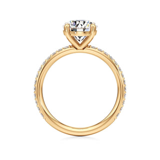 Classic Prong Set Basket Radiant Engagement Ring