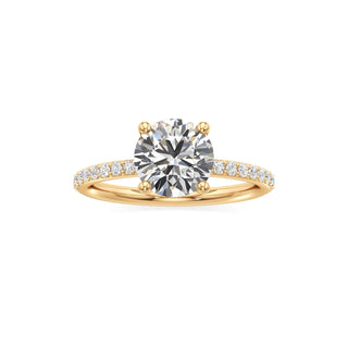 Classic Prong Set Basket Radiant Engagement Ring