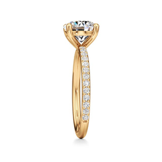 Classic Prong Set Basket Radiant Engagement Ring