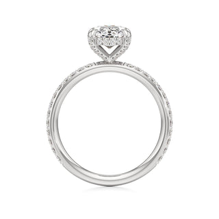Classic Prong Set Diamond Basket Radiant Engagement Ring