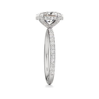 Classic Prong Set Diamond Basket Radiant Engagement Ring