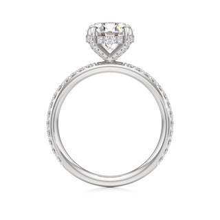 Classic Prong Set Diamond Basket Radiant Engagement Ring