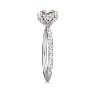 Classic Prong Set Diamond Basket Radiant Engagement Ring