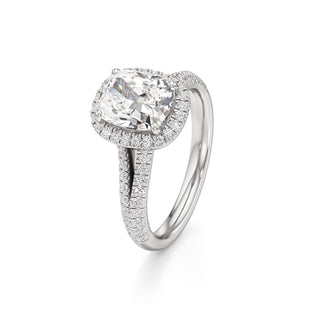 Clio Marquise Halo with Split Diamond Band