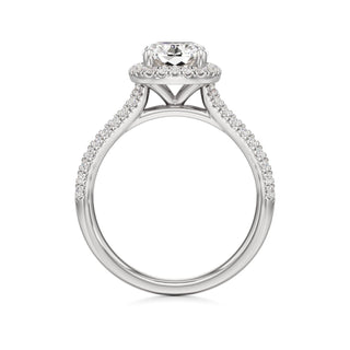 Clio Marquise Halo with Split Diamond Band