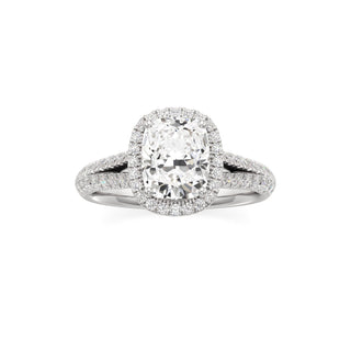Clio Marquise Halo with Split Diamond Band