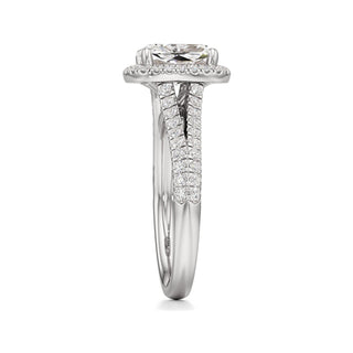 Clio Marquise Halo with Split Diamond Band