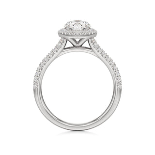 Clio Marquise Halo with Split Diamond Band