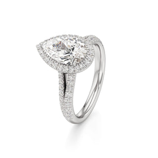 Clio Marquise Halo with Split Diamond Band