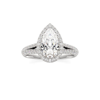 Clio Marquise Halo with Split Diamond Band