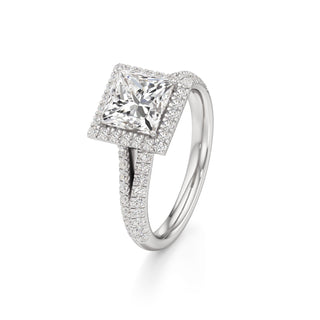 Clio Marquise Halo with Split Diamond Band