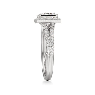 Clio Marquise Halo with Split Diamond Band