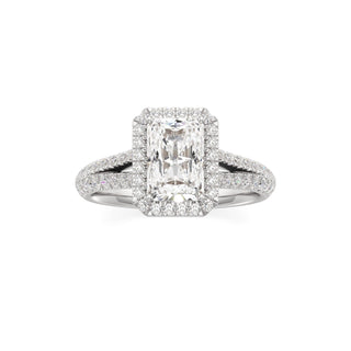 Clio Marquise Halo with Split Diamond Band