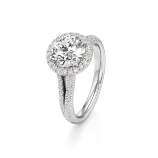 Clio Marquise Halo with Split Diamond Band