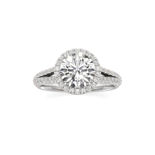 Clio Marquise Halo with Split Diamond Band