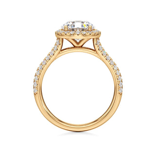 Clio Marquise Halo with Split Diamond Band