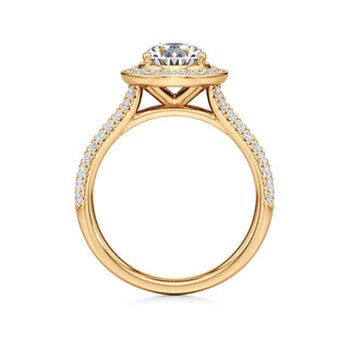Clover Pear Double Halo Split Band