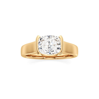 Cyra Emerald Half Bezel Wide Band