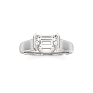Cyra Emerald Half Bezel Wide Band
