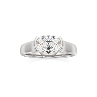 Cyra Emerald Half Bezel Wide Band