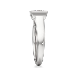 Cyra Emerald Half Bezel Wide Band