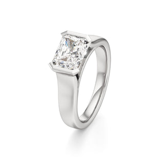 Cyra Emerald Half Bezel Wide Band