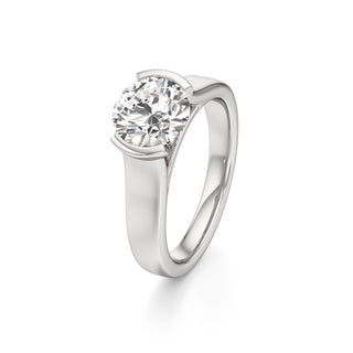 Cyra Emerald Half Bezel Wide Band