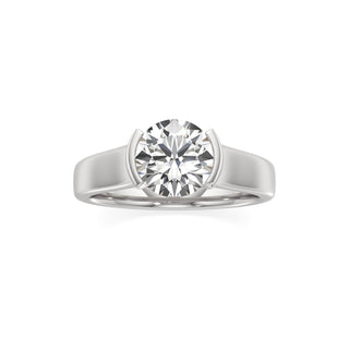 Cyra Emerald Half Bezel Wide Band