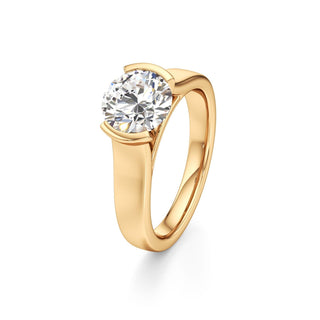 Cyra Emerald Half Bezel Wide Band