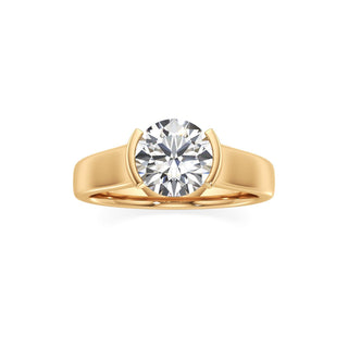 Cyra Emerald Half Bezel Wide Band