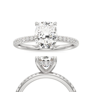 Elara Oval Diamond Band Hidden Halo