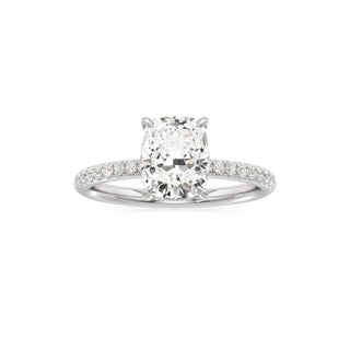 Elara Oval Diamond Band Hidden Halo