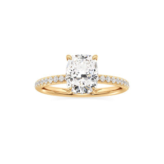 Elara Oval Diamond Band Hidden Halo