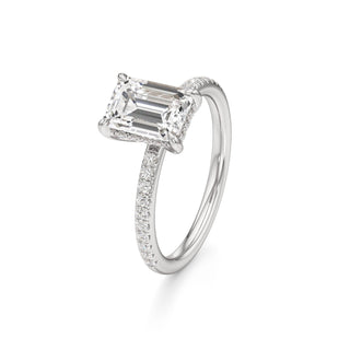 Elara Oval Diamond Band Hidden Halo