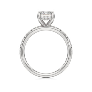 Elara Oval Diamond Band Hidden Halo