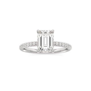 Elara Oval Diamond Band Hidden Halo