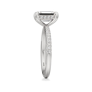 Elara Oval Diamond Band Hidden Halo