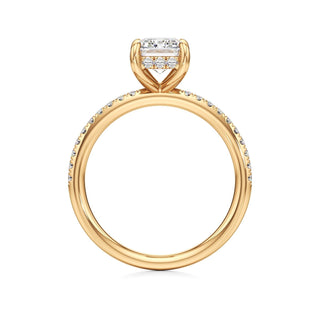 Elara Oval Diamond Band Hidden Halo