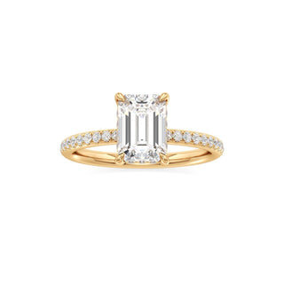 Elara Oval Diamond Band Hidden Halo