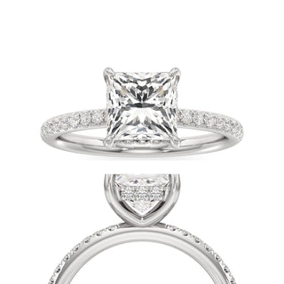 Elara Oval Diamond Band Hidden Halo