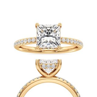 Elara Oval Diamond Band Hidden Halo