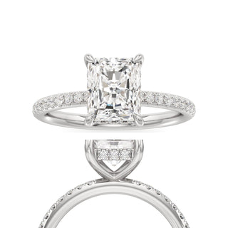 Elara Oval Diamond Band Hidden Halo