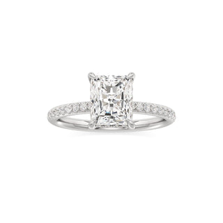 Elara Oval Diamond Band Hidden Halo