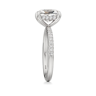 Elara Oval Diamond Band Hidden Halo