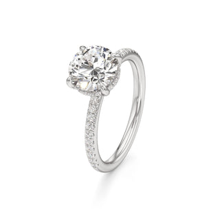 Elara Oval Diamond Band Hidden Halo